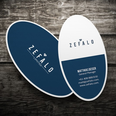 Oval Business Cards