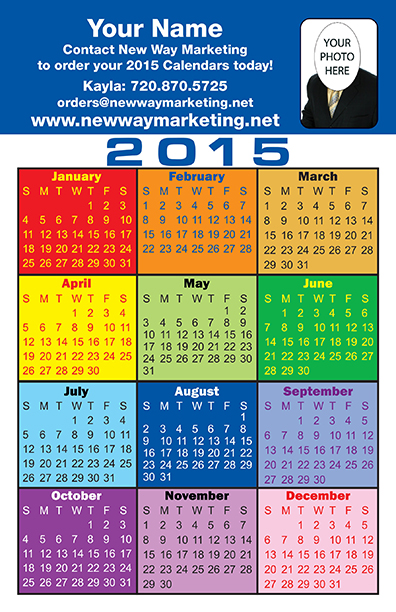 calendar postcard