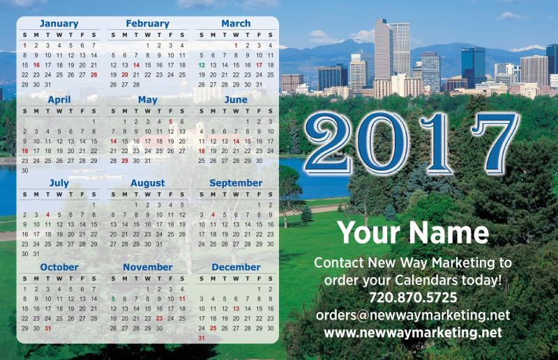 calendar postcard