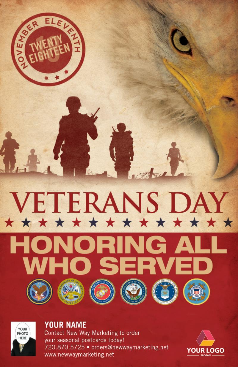 Veterans Day Postcards | New Way Marketing