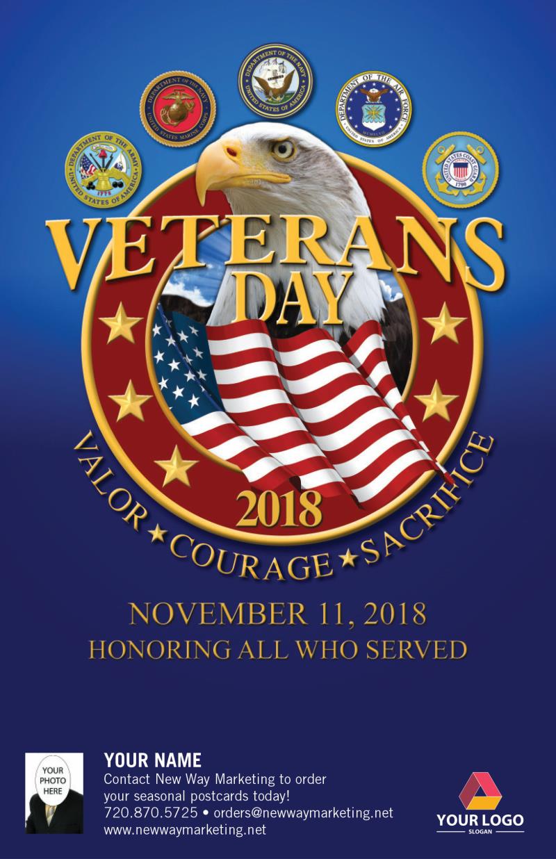 Veterans Day Postcards | New Way Marketing