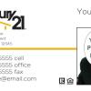 Century 21 Business Card Template: C04