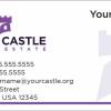 Your Castle Real Estate Business Card Template: YC03