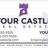 Your Castle Real Estate Business Card Template: YC07