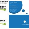 Pre-Designed Full Color Two Sided Business Cards: GBC-04