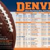 #2 (Football Blue & Orange)
2019 Broncos Football Schedule
FRONT

This postcard design is
NOT AVAILABLE in a 4”x6” Layout
