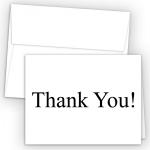 Thank You Card #1
Color of "Thank You" can be changed to match your company colors at no charge.