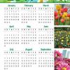 4" x 9" Magnet Calendar #6
Flowers - Floral background
