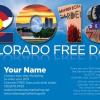 #453 Colorado Free Days

This postcard design is NOT AVAILABLE in a 4”x6” Layout

All event cards are updated with 2019 dates & information. 