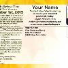 Standard 4" x 6" Postcard Back For Fall Time Change Postcards