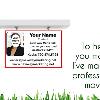 #389
Jumbo 8½" x 5½" ONLY
Text can change color to match your company