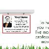 #389
Jumbo 8½" x 5½" ONLY
Text can change color to match your company