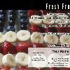 #129 - Fresh Fruit Flag - FRONT

Offered as
Jumbo 8½” x 5½” ONLY